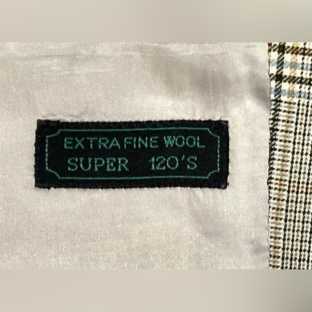 BURBERRYS LADIES 6 ITALY SKIRT SUIT SUPER 120’S EXTRAFINE WOOL TARTAN PLAID - Picture 5 of 16